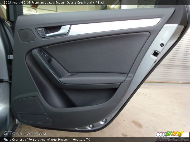 Quartz Grey Metallic / Black 2009 Audi A4 2.0T Premium quattro Sedan