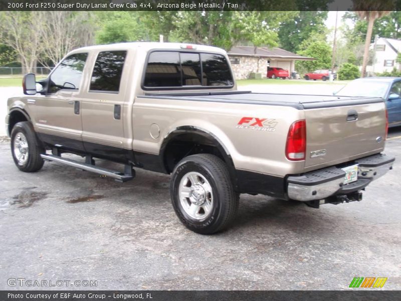Arizona Beige Metallic / Tan 2006 Ford F250 Super Duty Lariat Crew Cab 4x4