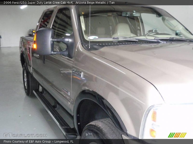 Arizona Beige Metallic / Tan 2006 Ford F250 Super Duty Lariat Crew Cab 4x4