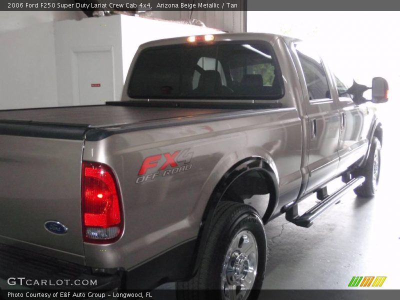 Arizona Beige Metallic / Tan 2006 Ford F250 Super Duty Lariat Crew Cab 4x4
