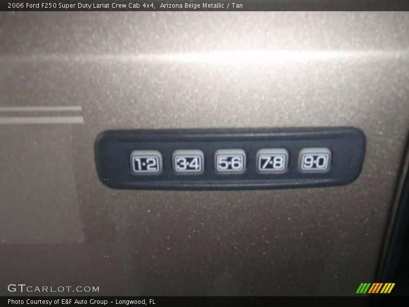 Arizona Beige Metallic / Tan 2006 Ford F250 Super Duty Lariat Crew Cab 4x4