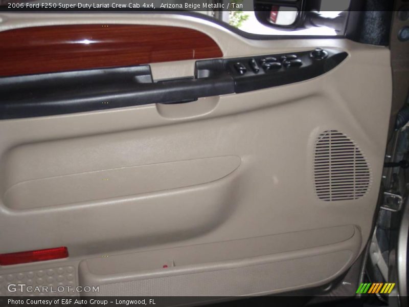 Arizona Beige Metallic / Tan 2006 Ford F250 Super Duty Lariat Crew Cab 4x4