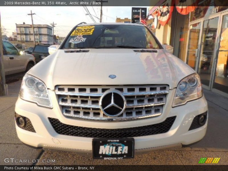Arctic White / Black 2009 Mercedes-Benz ML 350 4Matic