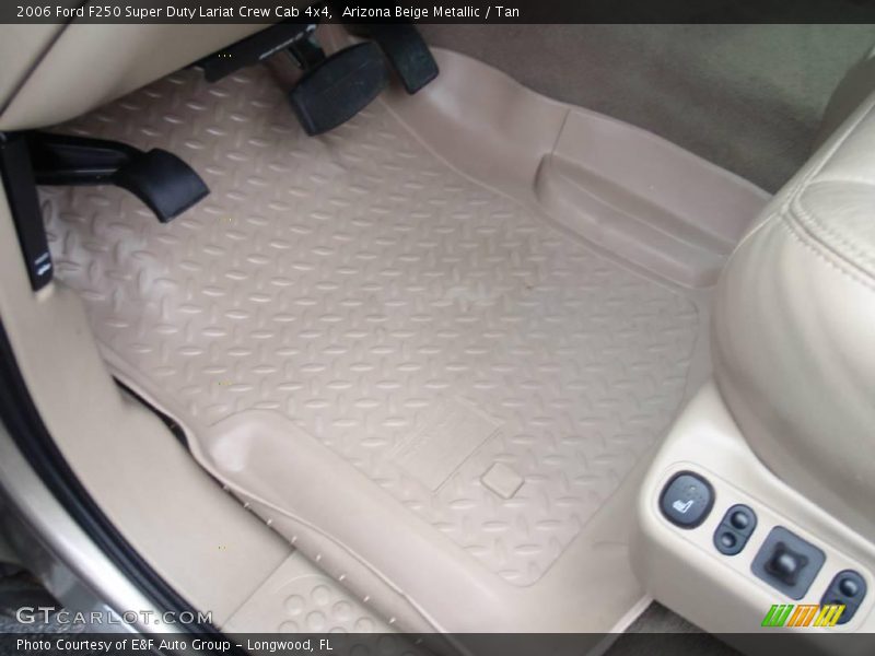 Arizona Beige Metallic / Tan 2006 Ford F250 Super Duty Lariat Crew Cab 4x4