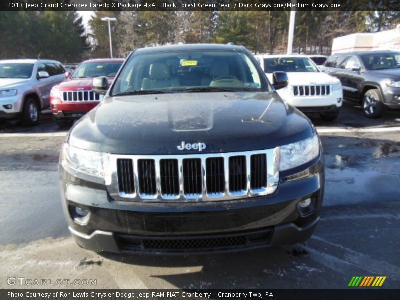 Black Forest Green Pearl / Dark Graystone/Medium Graystone 2013 Jeep Grand Cherokee Laredo X Package 4x4