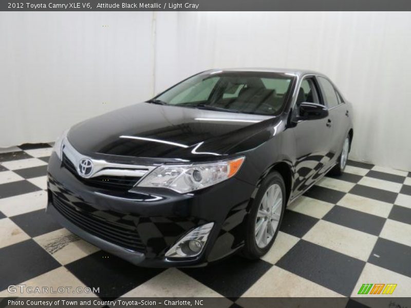 Attitude Black Metallic / Light Gray 2012 Toyota Camry XLE V6