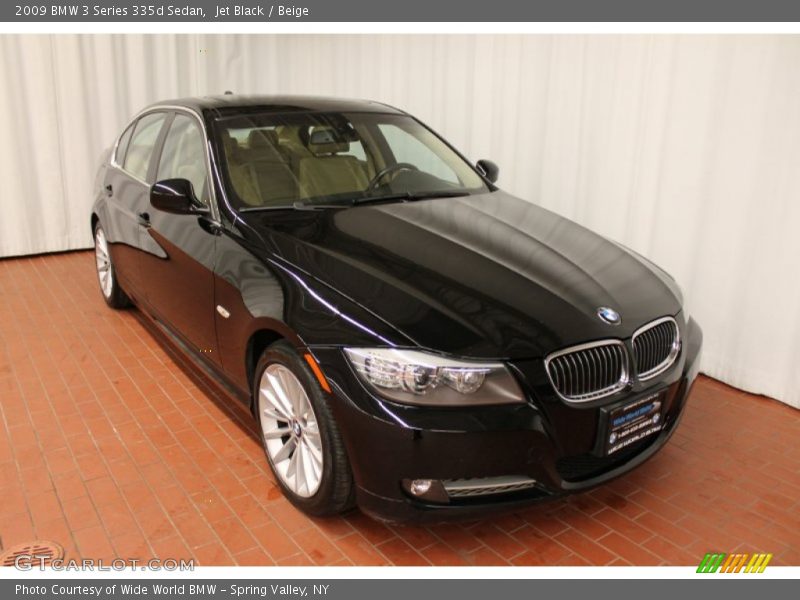 Jet Black / Beige 2009 BMW 3 Series 335d Sedan