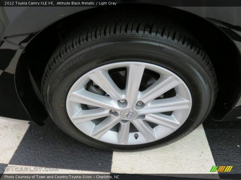 Attitude Black Metallic / Light Gray 2012 Toyota Camry XLE V6