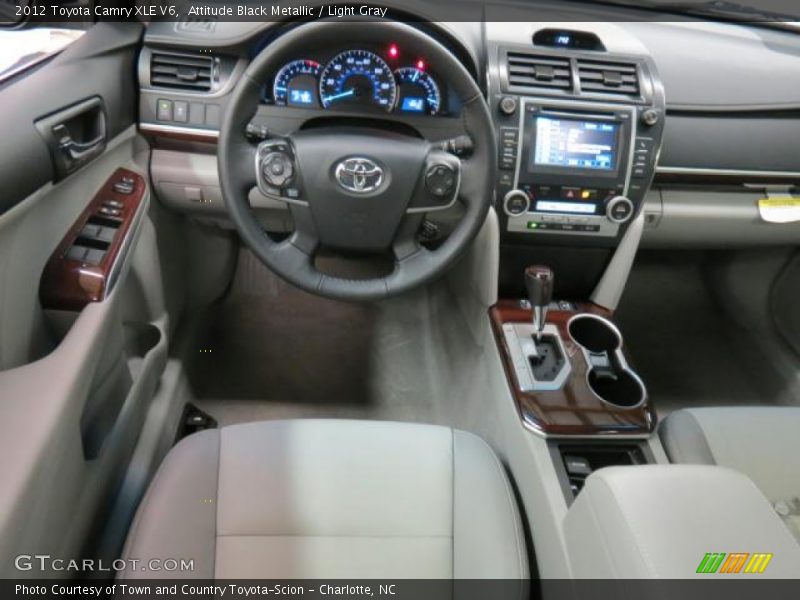 Attitude Black Metallic / Light Gray 2012 Toyota Camry XLE V6
