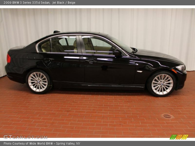 Jet Black / Beige 2009 BMW 3 Series 335d Sedan