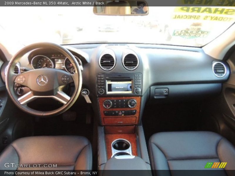 Arctic White / Black 2009 Mercedes-Benz ML 350 4Matic