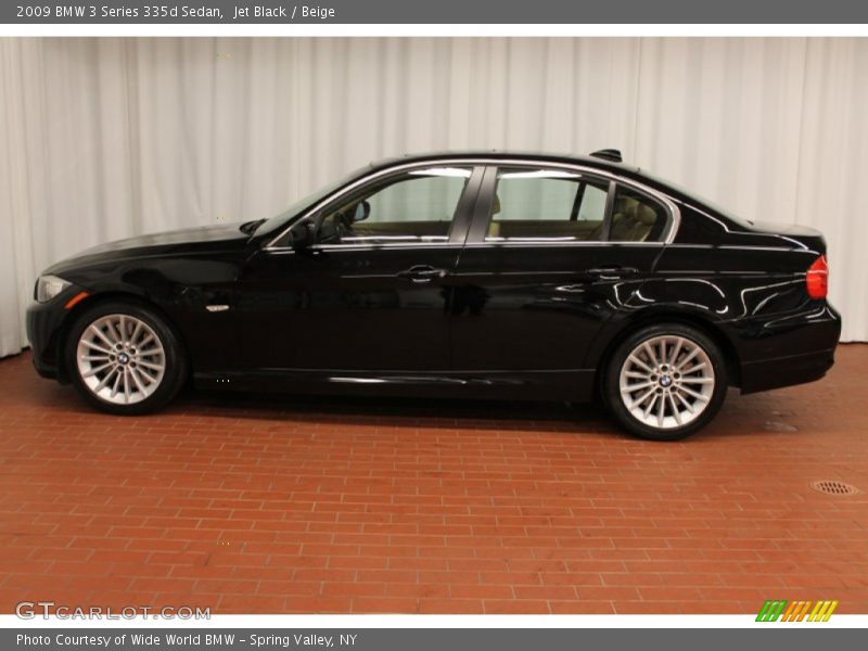 Jet Black / Beige 2009 BMW 3 Series 335d Sedan