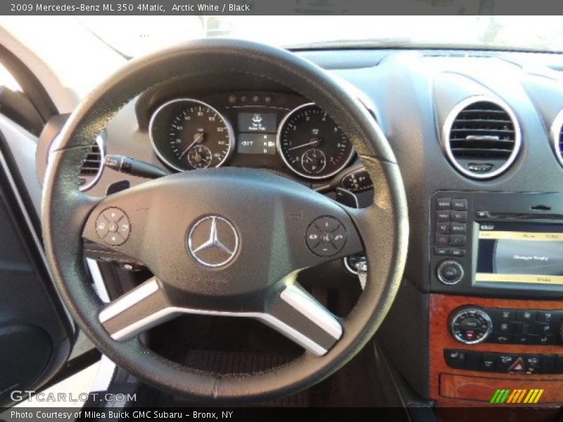 Arctic White / Black 2009 Mercedes-Benz ML 350 4Matic