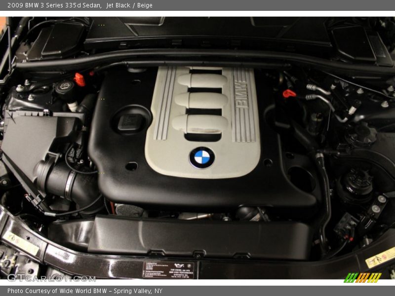 Jet Black / Beige 2009 BMW 3 Series 335d Sedan