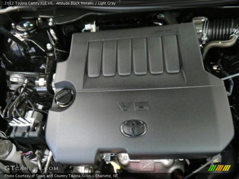 Attitude Black Metallic / Light Gray 2012 Toyota Camry XLE V6