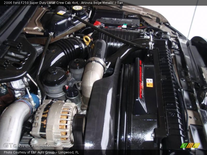 Arizona Beige Metallic / Tan 2006 Ford F250 Super Duty Lariat Crew Cab 4x4