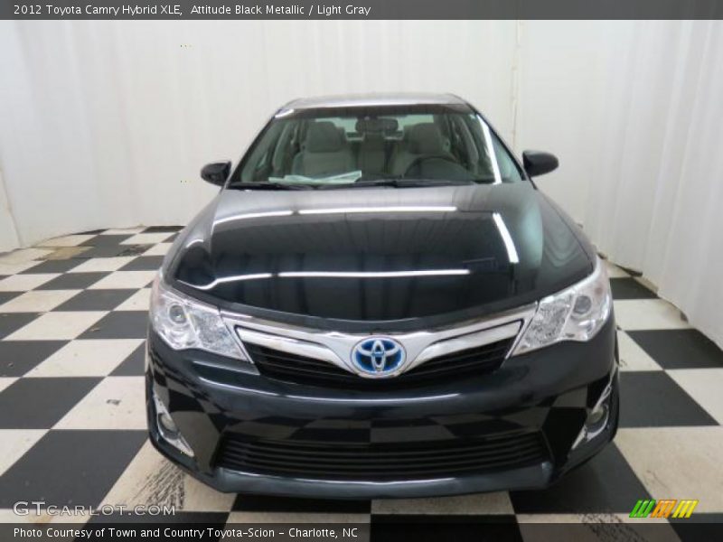 Attitude Black Metallic / Light Gray 2012 Toyota Camry Hybrid XLE