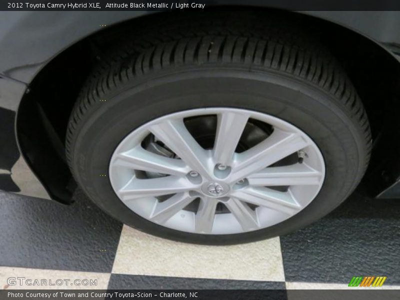 Attitude Black Metallic / Light Gray 2012 Toyota Camry Hybrid XLE