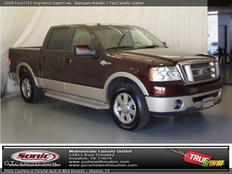 Mahogany Metallic / Tan/Castaño Leather 2008 Ford F150 King Ranch SuperCrew