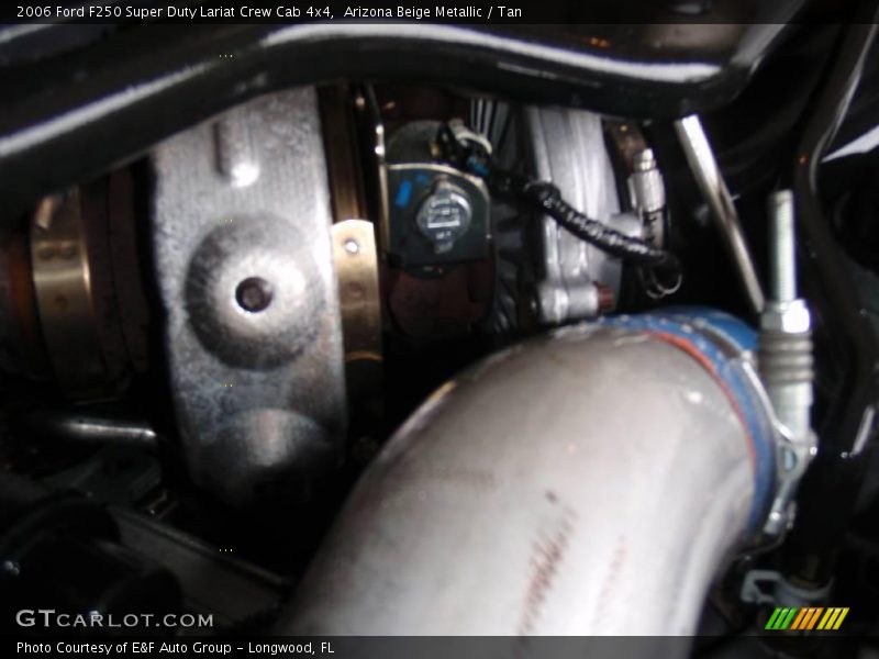 Arizona Beige Metallic / Tan 2006 Ford F250 Super Duty Lariat Crew Cab 4x4