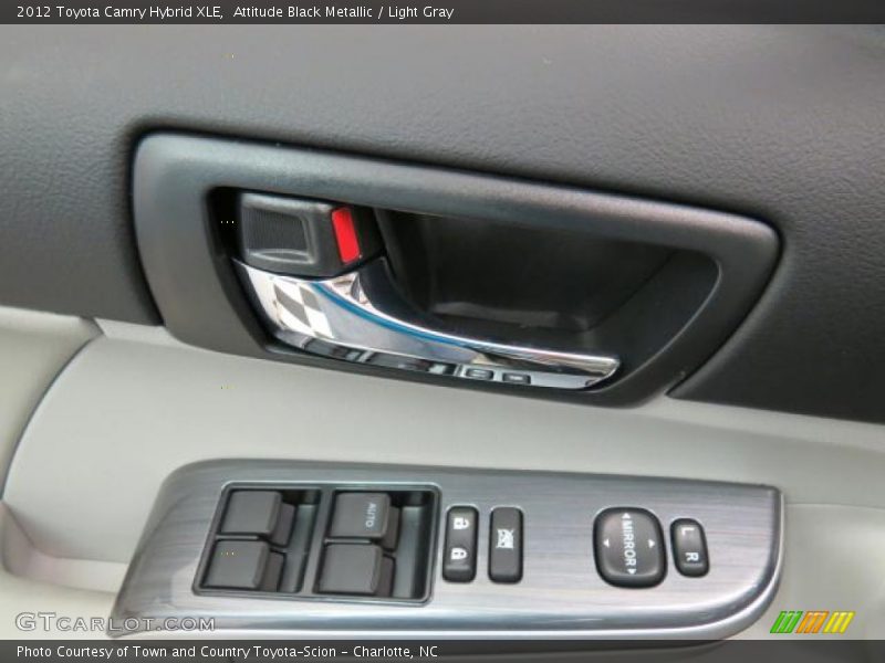 Attitude Black Metallic / Light Gray 2012 Toyota Camry Hybrid XLE