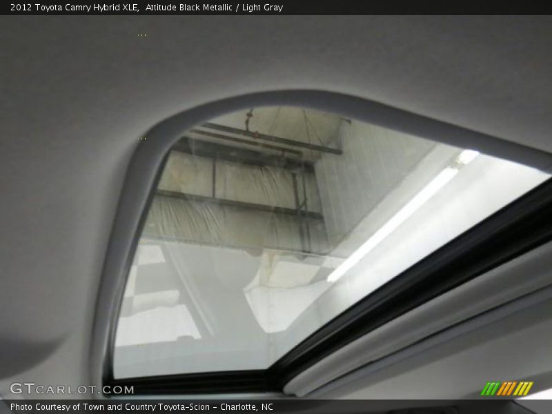Attitude Black Metallic / Light Gray 2012 Toyota Camry Hybrid XLE