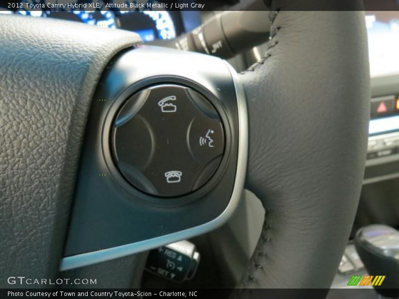 Attitude Black Metallic / Light Gray 2012 Toyota Camry Hybrid XLE