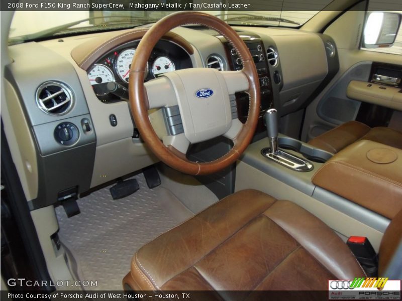 Mahogany Metallic / Tan/Castaño Leather 2008 Ford F150 King Ranch SuperCrew