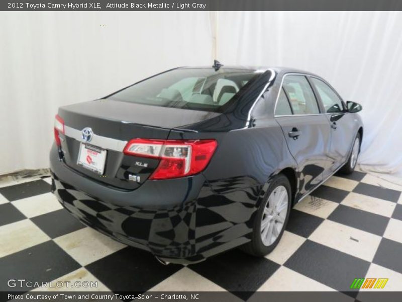 Attitude Black Metallic / Light Gray 2012 Toyota Camry Hybrid XLE