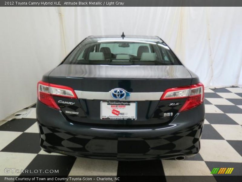 Attitude Black Metallic / Light Gray 2012 Toyota Camry Hybrid XLE