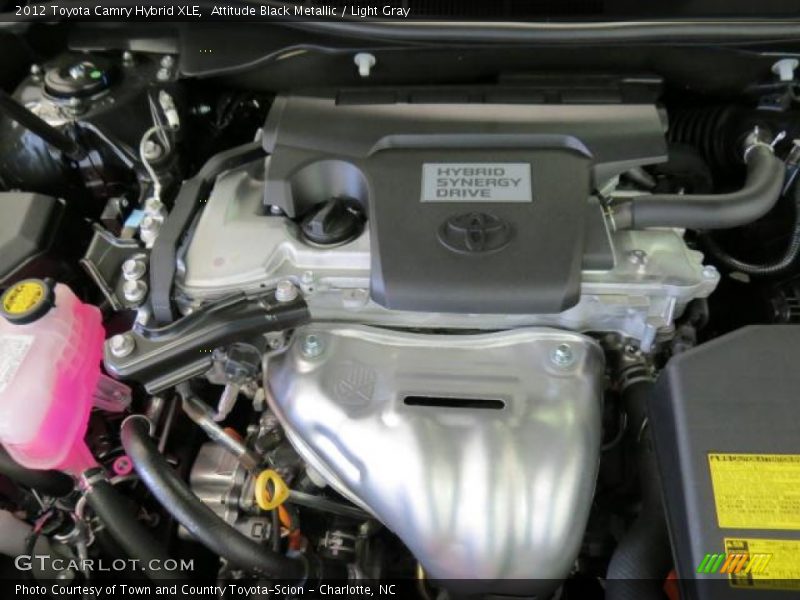 Attitude Black Metallic / Light Gray 2012 Toyota Camry Hybrid XLE