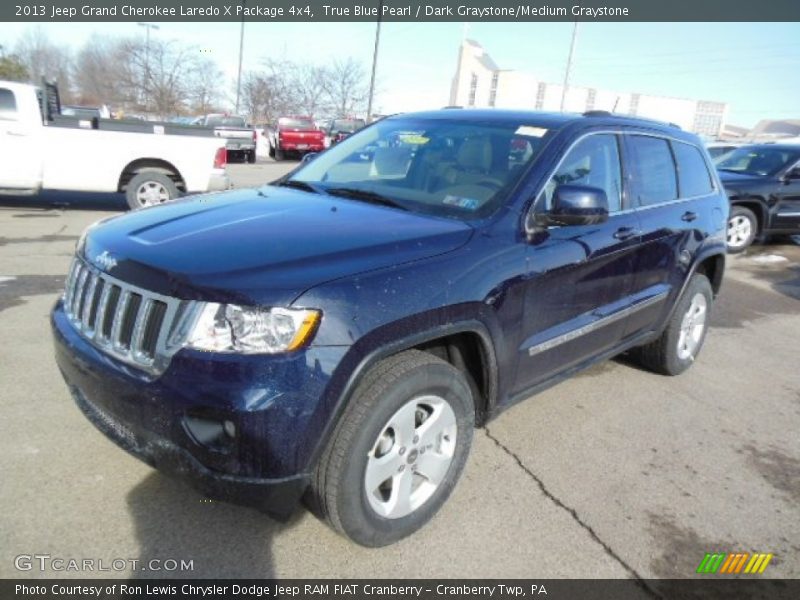 True Blue Pearl / Dark Graystone/Medium Graystone 2013 Jeep Grand Cherokee Laredo X Package 4x4