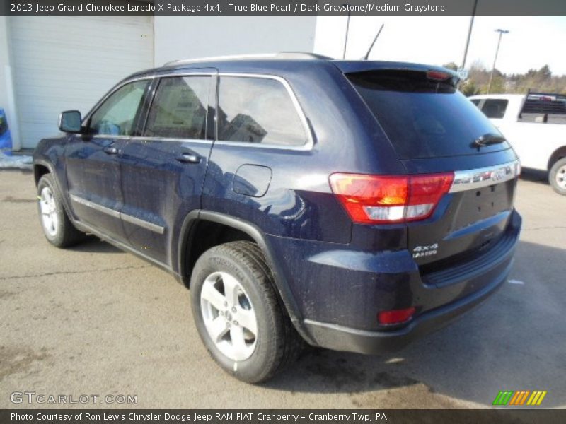 True Blue Pearl / Dark Graystone/Medium Graystone 2013 Jeep Grand Cherokee Laredo X Package 4x4