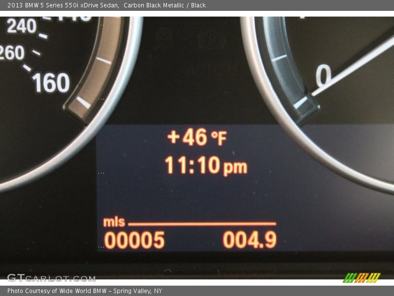 Carbon Black Metallic / Black 2013 BMW 5 Series 550i xDrive Sedan