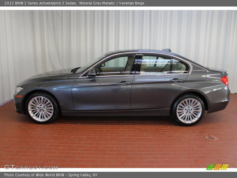 Mineral Grey Metallic / Venetian Beige 2013 BMW 3 Series ActiveHybrid 3 Sedan