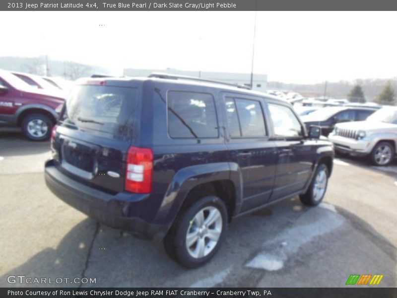 True Blue Pearl / Dark Slate Gray/Light Pebble 2013 Jeep Patriot Latitude 4x4