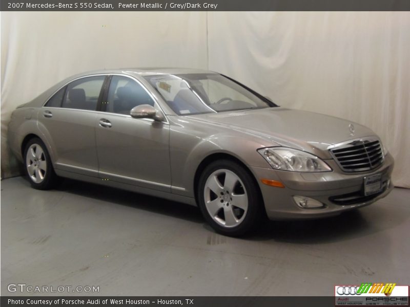 Pewter Metallic / Grey/Dark Grey 2007 Mercedes-Benz S 550 Sedan