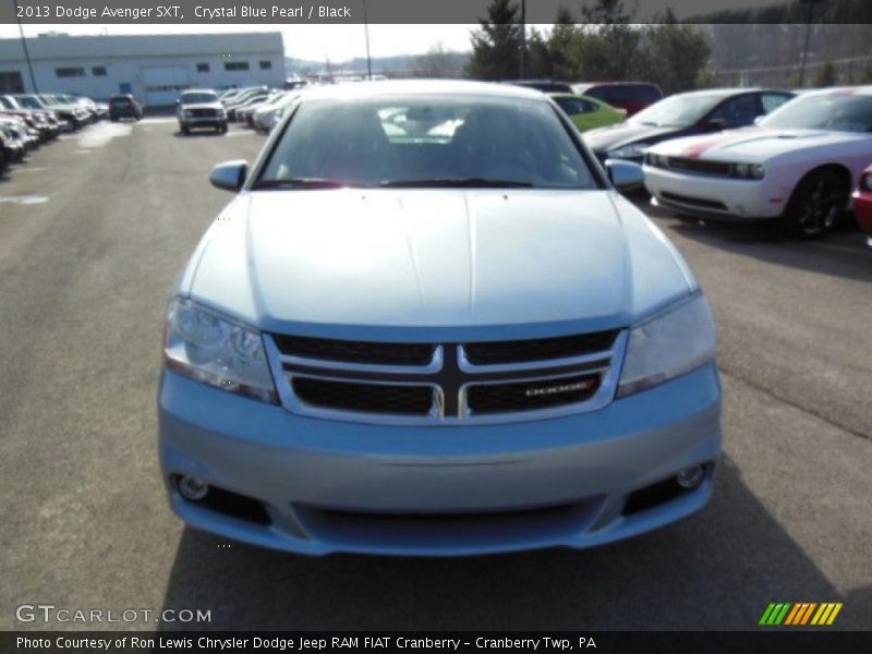 Crystal Blue Pearl / Black 2013 Dodge Avenger SXT