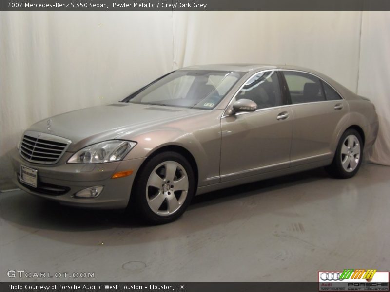 Pewter Metallic / Grey/Dark Grey 2007 Mercedes-Benz S 550 Sedan