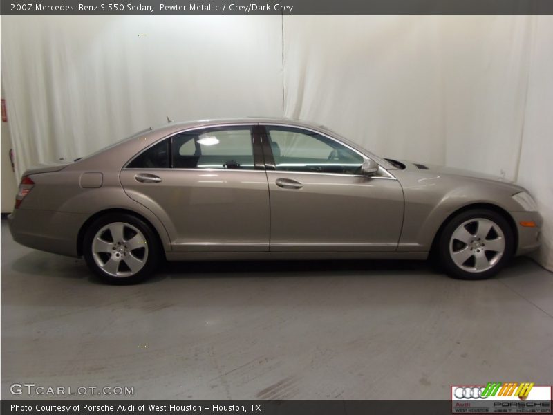 Pewter Metallic / Grey/Dark Grey 2007 Mercedes-Benz S 550 Sedan