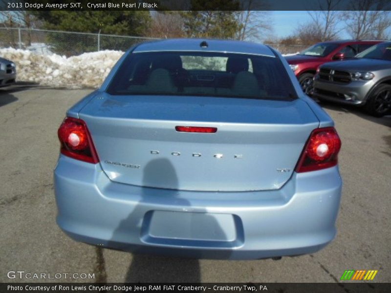 Crystal Blue Pearl / Black 2013 Dodge Avenger SXT