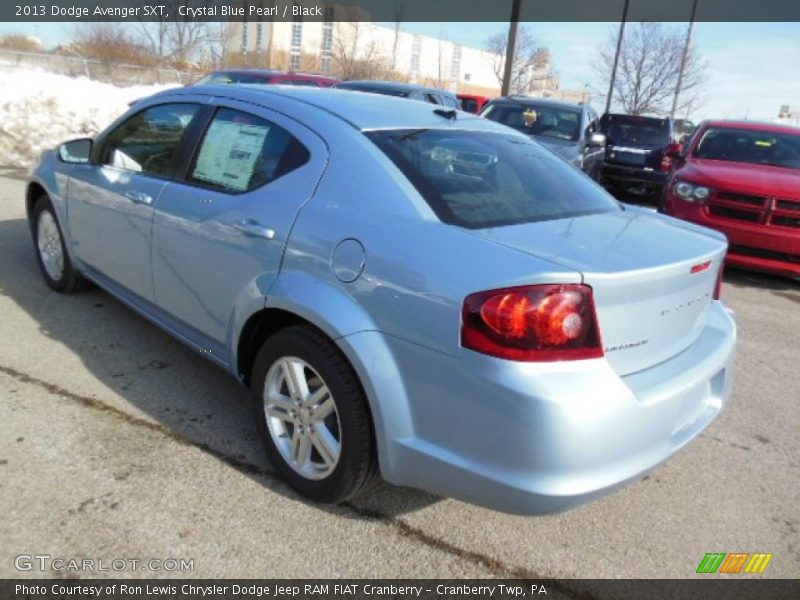 Crystal Blue Pearl / Black 2013 Dodge Avenger SXT