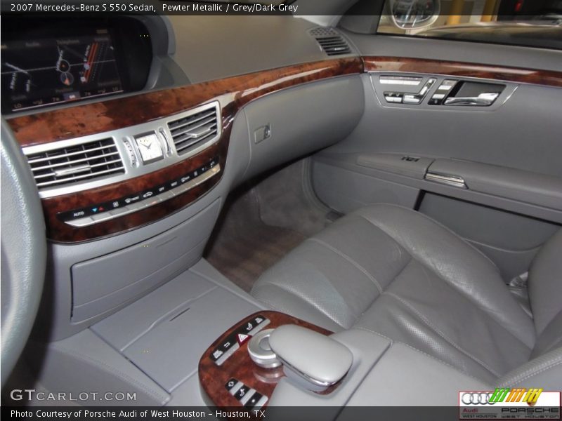 Pewter Metallic / Grey/Dark Grey 2007 Mercedes-Benz S 550 Sedan