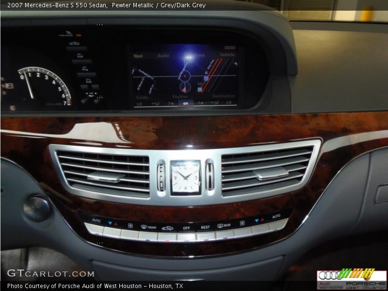 Pewter Metallic / Grey/Dark Grey 2007 Mercedes-Benz S 550 Sedan