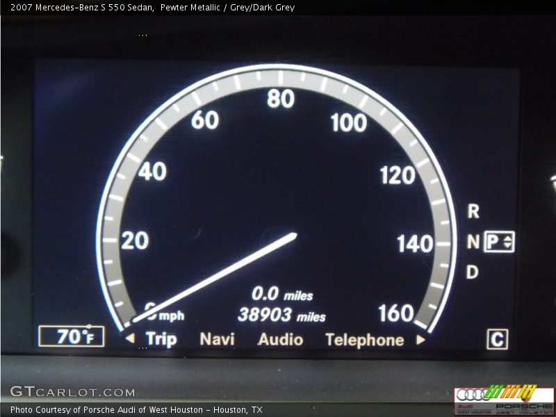 Pewter Metallic / Grey/Dark Grey 2007 Mercedes-Benz S 550 Sedan