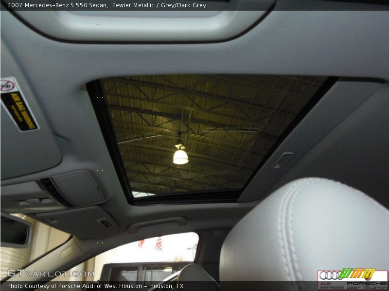 Pewter Metallic / Grey/Dark Grey 2007 Mercedes-Benz S 550 Sedan