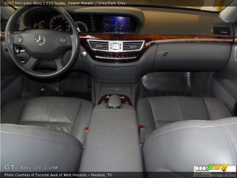 Pewter Metallic / Grey/Dark Grey 2007 Mercedes-Benz S 550 Sedan