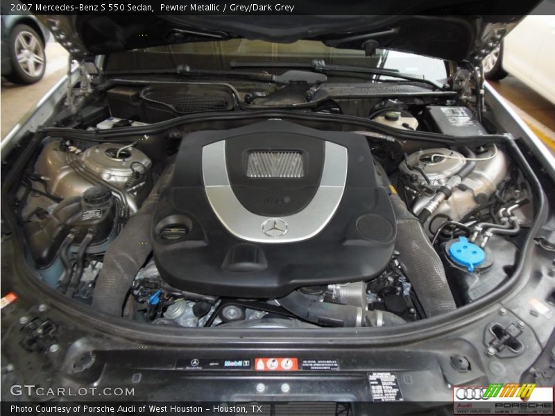 Pewter Metallic / Grey/Dark Grey 2007 Mercedes-Benz S 550 Sedan