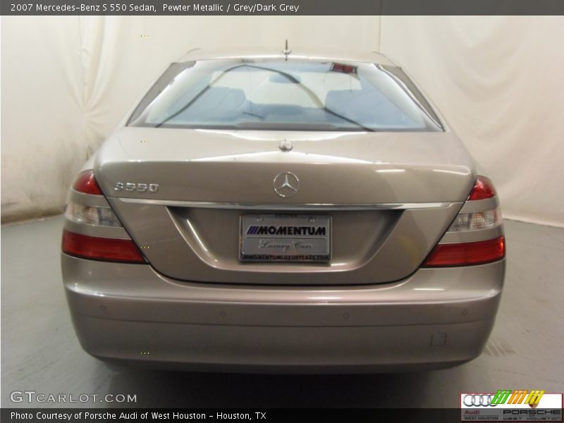 Pewter Metallic / Grey/Dark Grey 2007 Mercedes-Benz S 550 Sedan