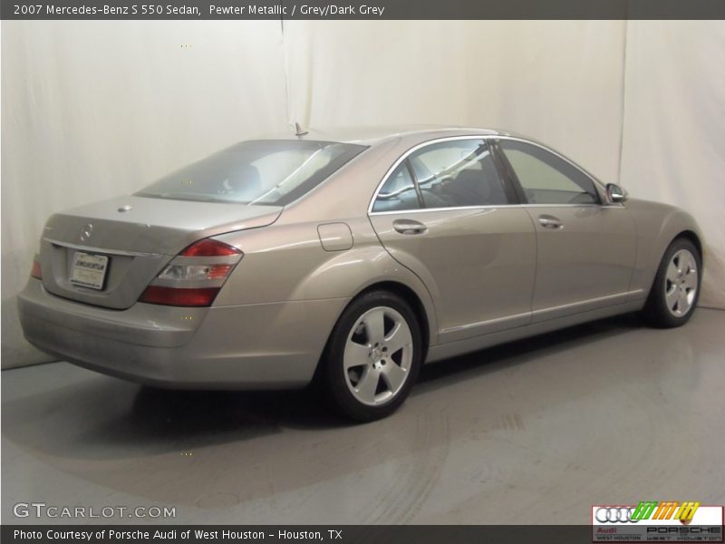 Pewter Metallic / Grey/Dark Grey 2007 Mercedes-Benz S 550 Sedan